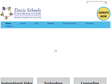 Tablet Screenshot of davisschoolsfoundation.org